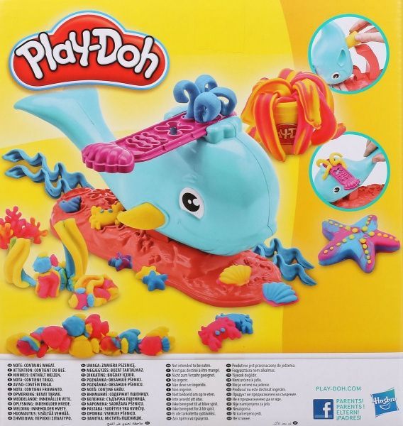Набор пластилина Hasbro Веселый кит Play-Doh E0100