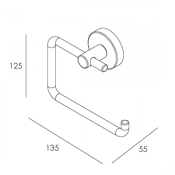 Держатель для туалетной бумаги Imprese Skala 142275 хром