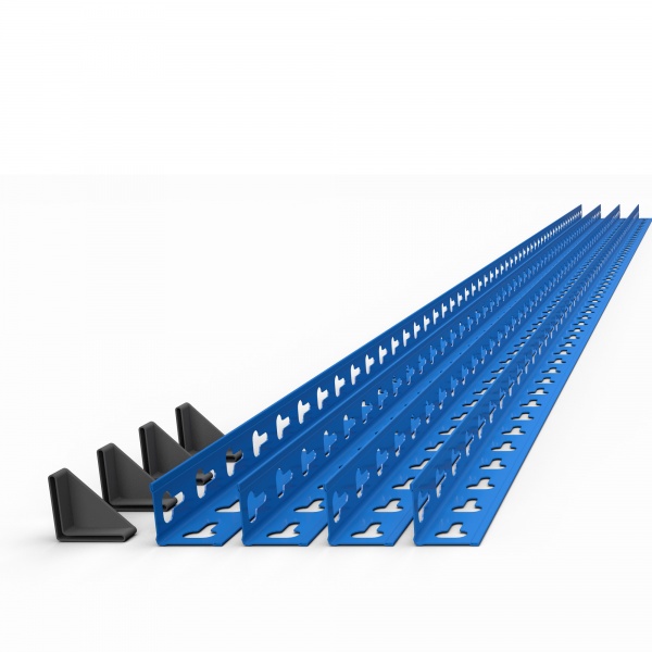 Стеллаж металлический Меткас 2160x1200x500 мм синий/оранжевый (ТС21623 12050 51) 