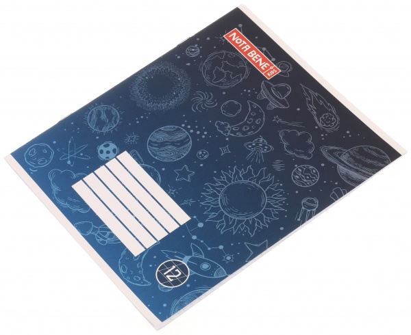 Тетрадь школьная Space скоба 12 листов косая линия Мечты сбываются