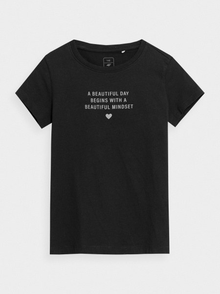 Футболка 4F TSHIRT 4FJSS23TTSHF1024-20S р.122 чорний