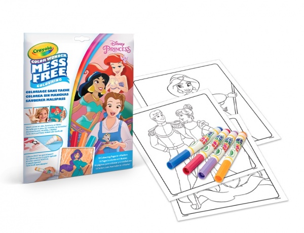 Раскраска Color Wonder Disney Princess 18 страниц Crayola