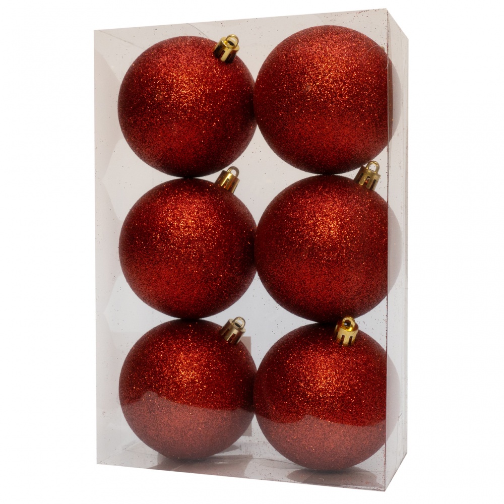 Набор елочных шаров 892333 d 80 мм 6 шт./уп.