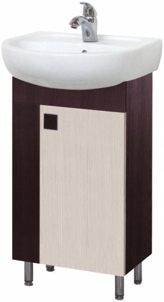 Тумба напольная Мойдодыр ДОМИНО-50-Ф ПЛЮС с умывальником Solo 50