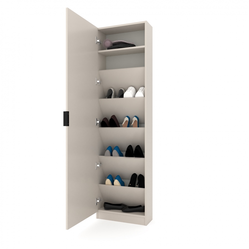 Шкаф под обувь Metkas Home SLIM 500x200x1800 мм кашемир