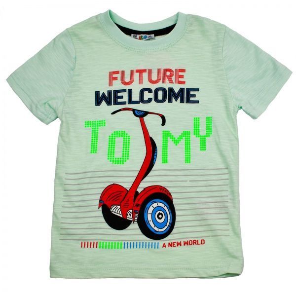 Футболка для хлопчика ALG з сігвеєм 220564 р.116 салатовий 