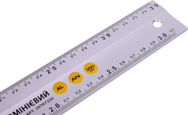 Угольник Compass 350 мм анодированный 90 две шкалы К-350