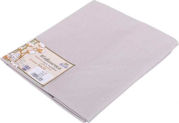 Наволочка № 08 50x70 см серый Ярослав 