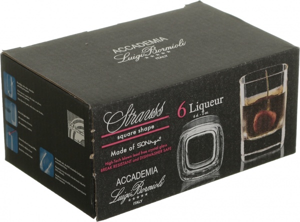 Набор рюмок Strauss PM232 60 мл 6 шт. Luigi Bormioli 