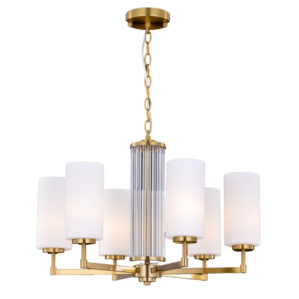 Люстра подвесная Victoria Lighting 6x40 Вт E27 золото Azalea/PL6 gold 