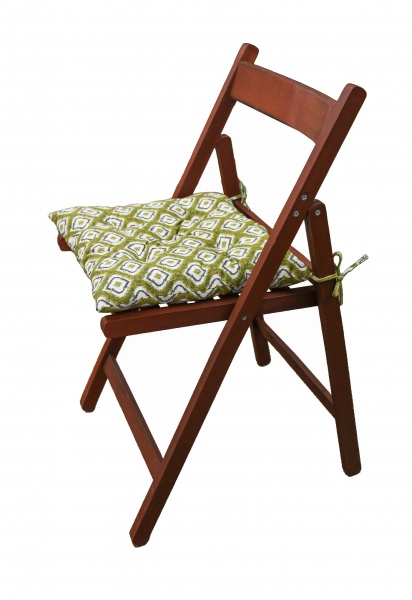 Подушка на стілець Villa Візерунок 40x40 см зелений із малюнком Прованс