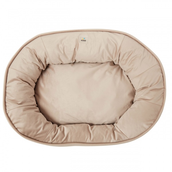 Лежак PETBED Velor Пончик L 90x75x20 см бежевый