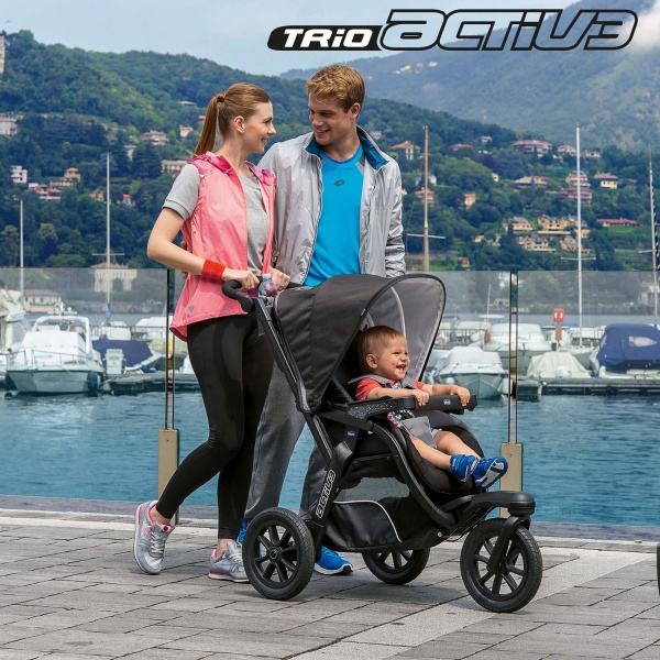 Коляска 3 в 1 Chicco Trio Activ3 Top черная (79270.51) 