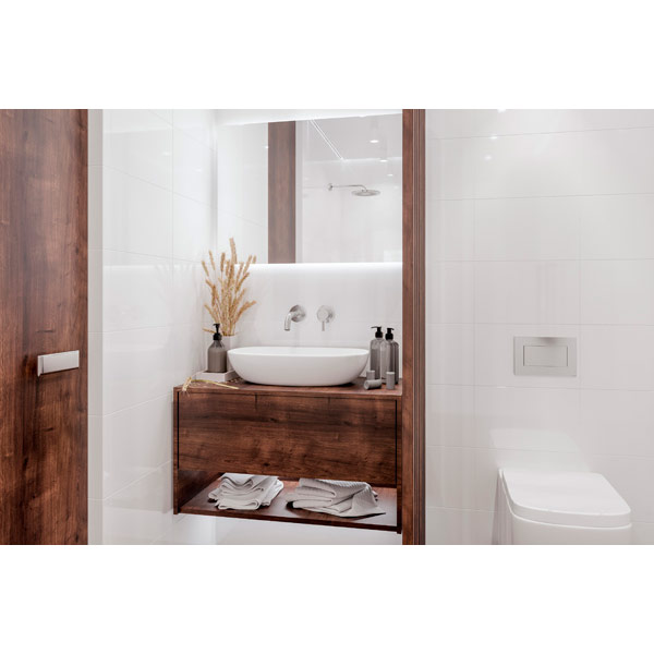 Плитка Golden Tile Біла моно 000051 20x30