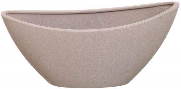 Кашпо керамическое Ориана-Запорожкерамика Лодочка крошка овальный 2,5л капучино 