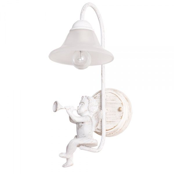 Бра Arte Lamp 1x60 Вт E27 білий/золото A1133AP-1WG 