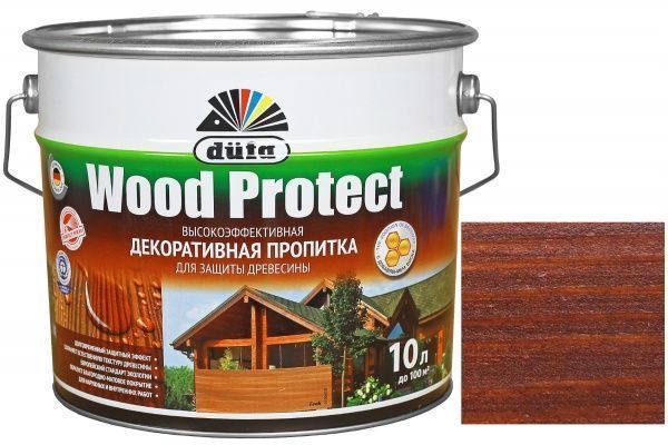 Декоративний засіб Dufa EXPERT Wood Protect махагон шовковистий глянець 10 л