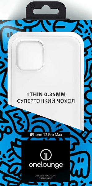 Чохол-накладка OneLounge 1Thin 0.35mm для Apple iPhone 12 Pro Max (13951-1) white