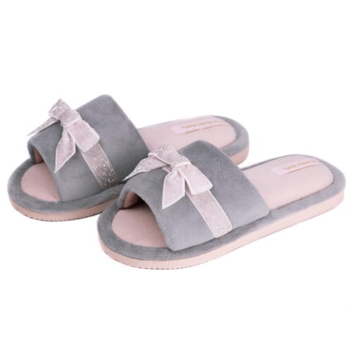 Капці для дівчаток Twins HS-VL Elza велюрові р.32/33 сірий 7201 