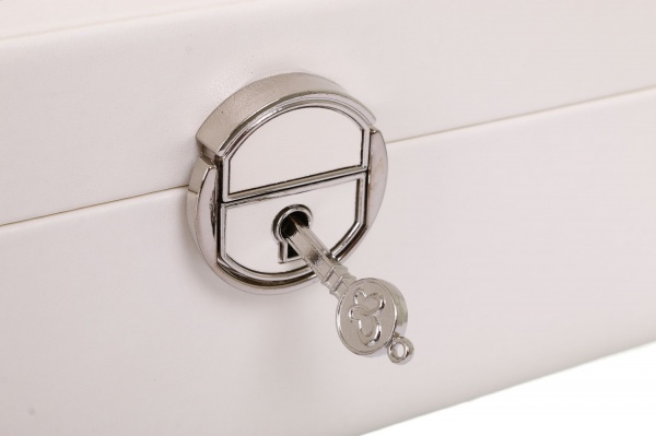 Скринька для прикрас Royal case 25,2х25,2х8,6 cм біла