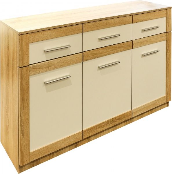 Комод Мебель-Сервіс Симфонія дуб самоа/білийдуб самоа 