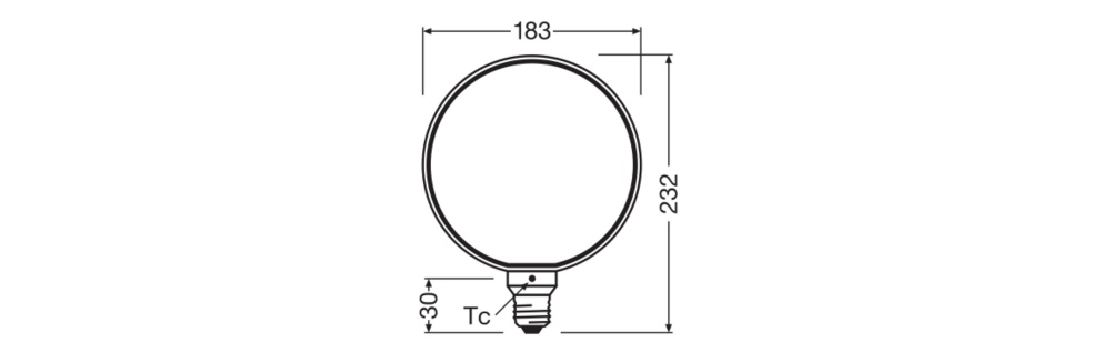 Лампа светодиодная Ledvance Vintage 1906 Globe 183 Filament O Lamp DIM 1800K Smoke 4 Вт E27 1800 К 220 В прозрачная