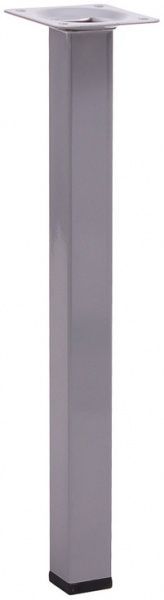 Мебельная ножка Larvij L61S30MS25 квадратна 25х25х300 мм срібляста 