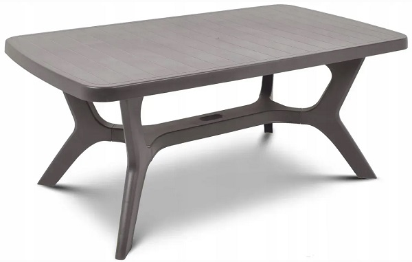 Стол пластиковый Keter BALTIMORE 100x177 см капучино 228343