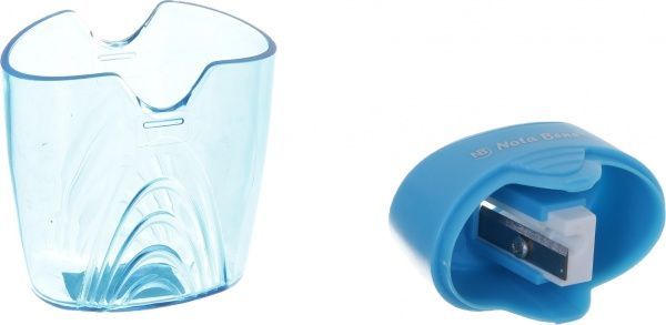 Точилка с прозрачным контейнером синяя Nota Bene