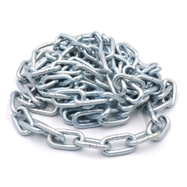 Цепь короткозвеньевая 4 мм 2,5 м оцинкованная DIN 5685 А