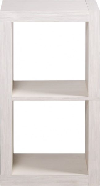 Полка декоративная Inteo Кубус МИКС 1х2 (3D HDF) 438x792x290 мм вудлайн кремовый 