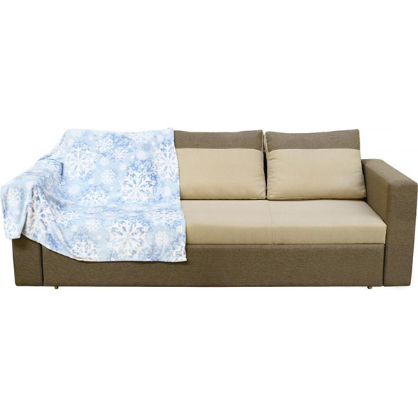 Плед La Nuit Flannel Blue Snow 127x152 см блакитний