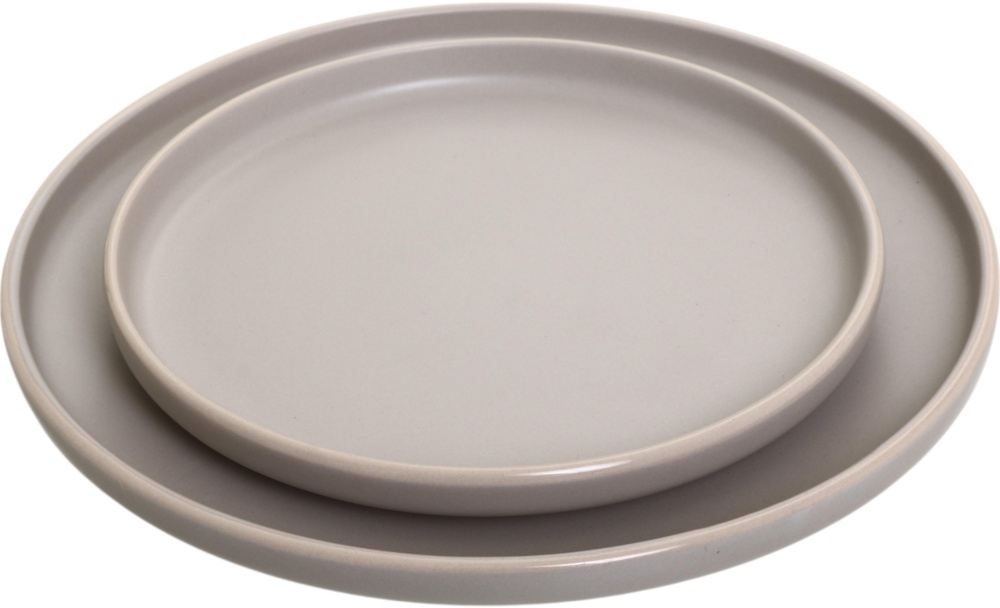 Тарелка подставная Bella Vita Valley 26,5 см серая