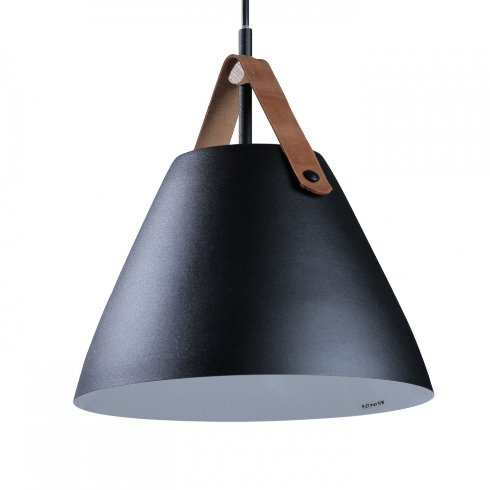 Світильник підвісний LIGHT SET DOLYA D-260 LEATHER 1xE27 чорний