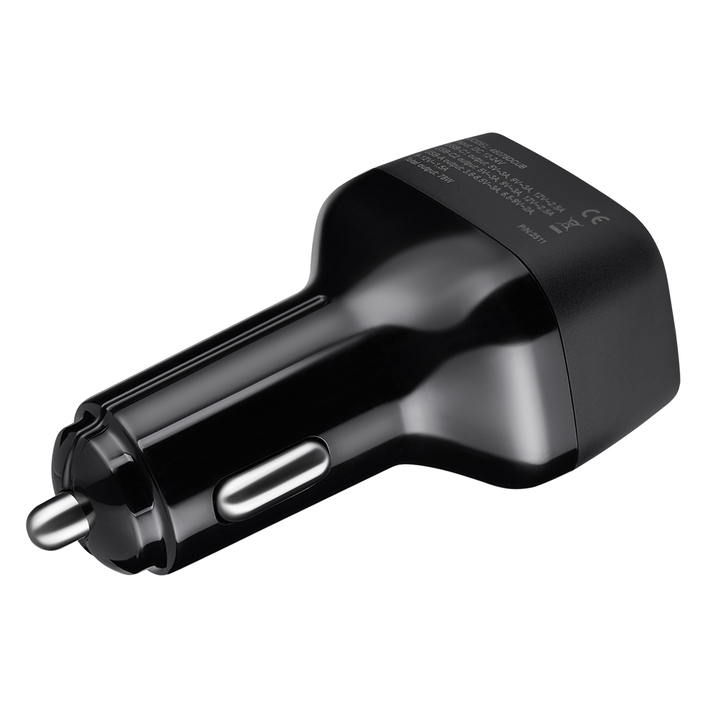 Автомобільний зарядний пристрій Brevia ePower TriDrive 78W 2xUSB-C+1xUSB-A