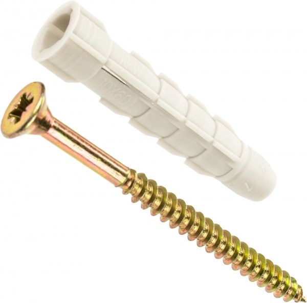 Дюбель многосторонний универсальный с универсальным шурупом 10x80 мм 4 шт. Expert Fix