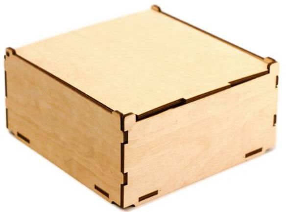 Шкатулка деревянная с крышкой 2725021 18х18х8 см Rosa Talent 