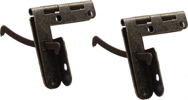 Петля с ограничителем старая латунь 30х32 мм 2 шт. 