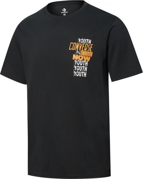 Футболка Converse YOUTH NOW SS TEE CONVERSE BLACK 10019928-001 L чорний