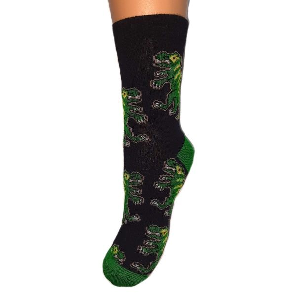 Комплект шкарпеток Molly Трицераптос + Тиранозавр р.14–16 сірий чорний 