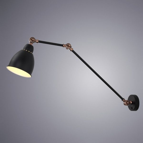 Бра Arte Lamp 1x60 Вт E27 чорний A2055AP-1BK 