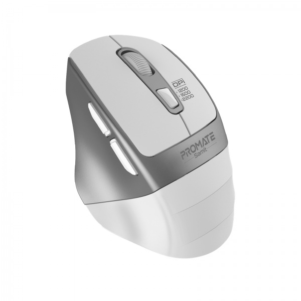 Миша Promate Samit Wireless white (samit.white) 