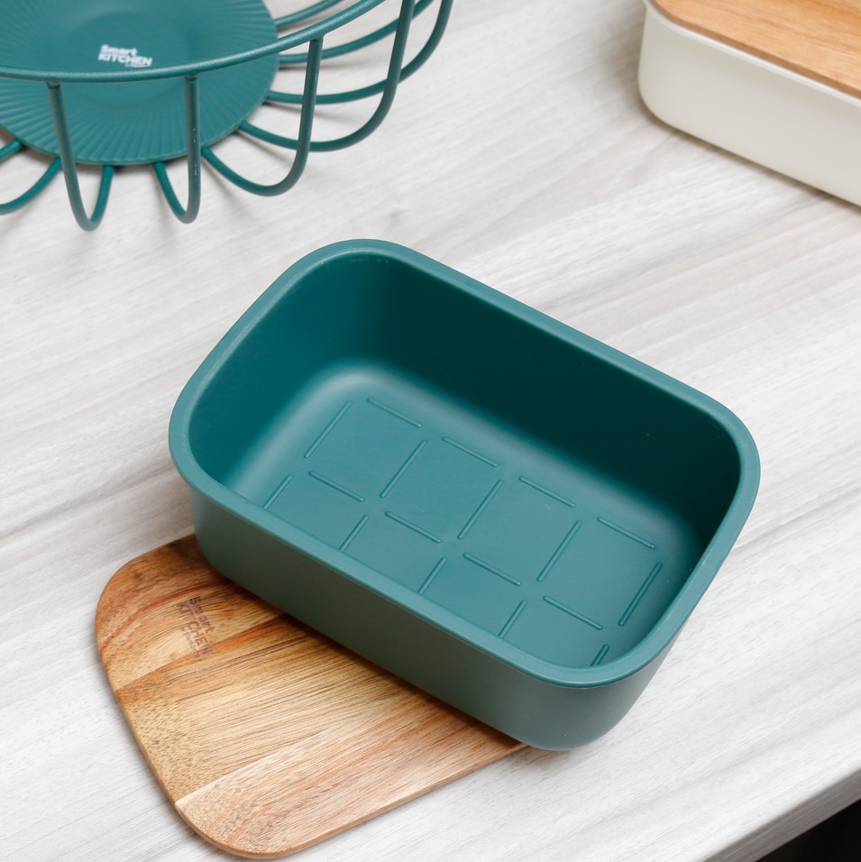 Масленка с крышкой Smart Kitchen by Flamberg Duck green 16,6х11,7х6,8 см