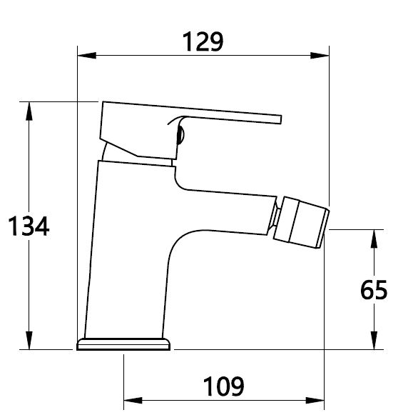 Смеситель для биде Mixxen VIVA хром б/пр. MXTA0661