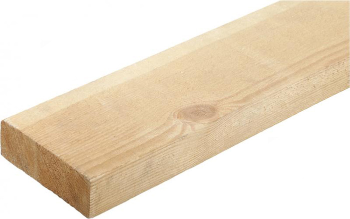 Дошка цільна 50х150х3000 мм сосна