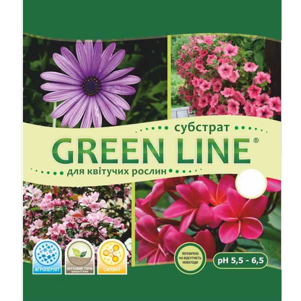 Субстрат Green Line для цветущих 10 л