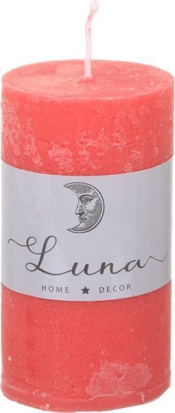 Свеча Рустик Цилиндр красный 55х100 мм Luna