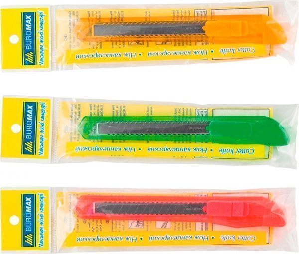Нож канцелярский Buromax 9 мм (BM.4631) 