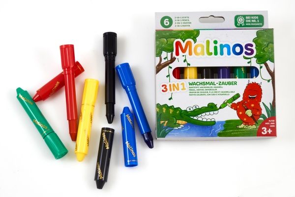 Карандаши восковые Malinos Wachsmal-Zauber 6 шт. MA-301036