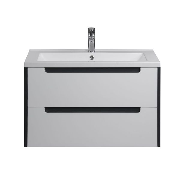 Тумба подвесная Мойдодыр Paula 80 с умывальником Cosmopolitan 80